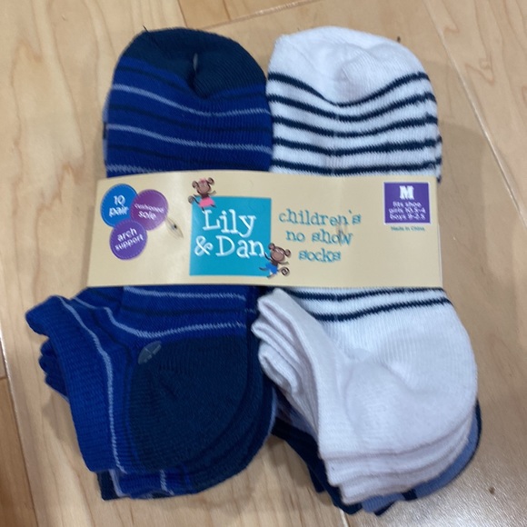 Lily&Dan Children Brand New 10 Pair / No Show Socks size M - Picture 2 of 7